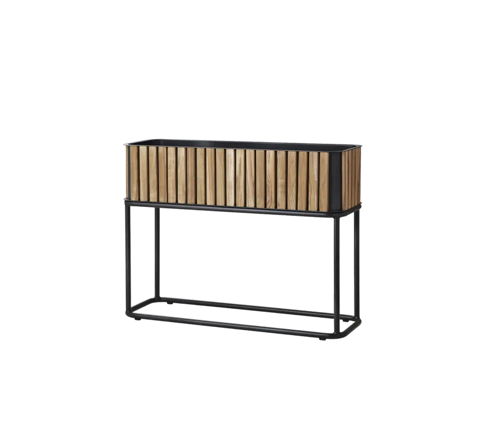 Cane-Line Combine plantekasse rektangulær teak lava grey